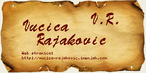 Vučica Rajaković vizit kartica
